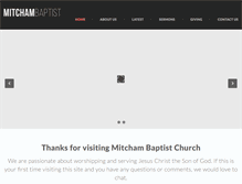 Tablet Screenshot of mitchambaptist.org.au